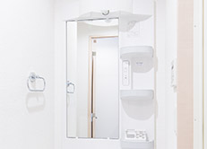 独立洗面台くもり止めガラス イメージ